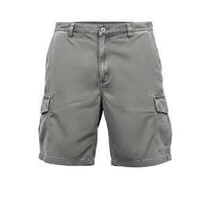 Roundtree & Yorke Mens 44 Gray Straight Fit Cargo Shorts Big Man 9" Inseam
